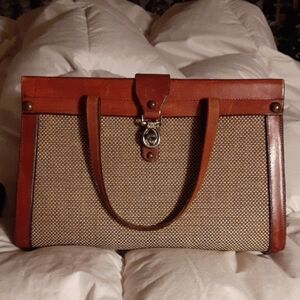 Brown and Tan Tote Bag